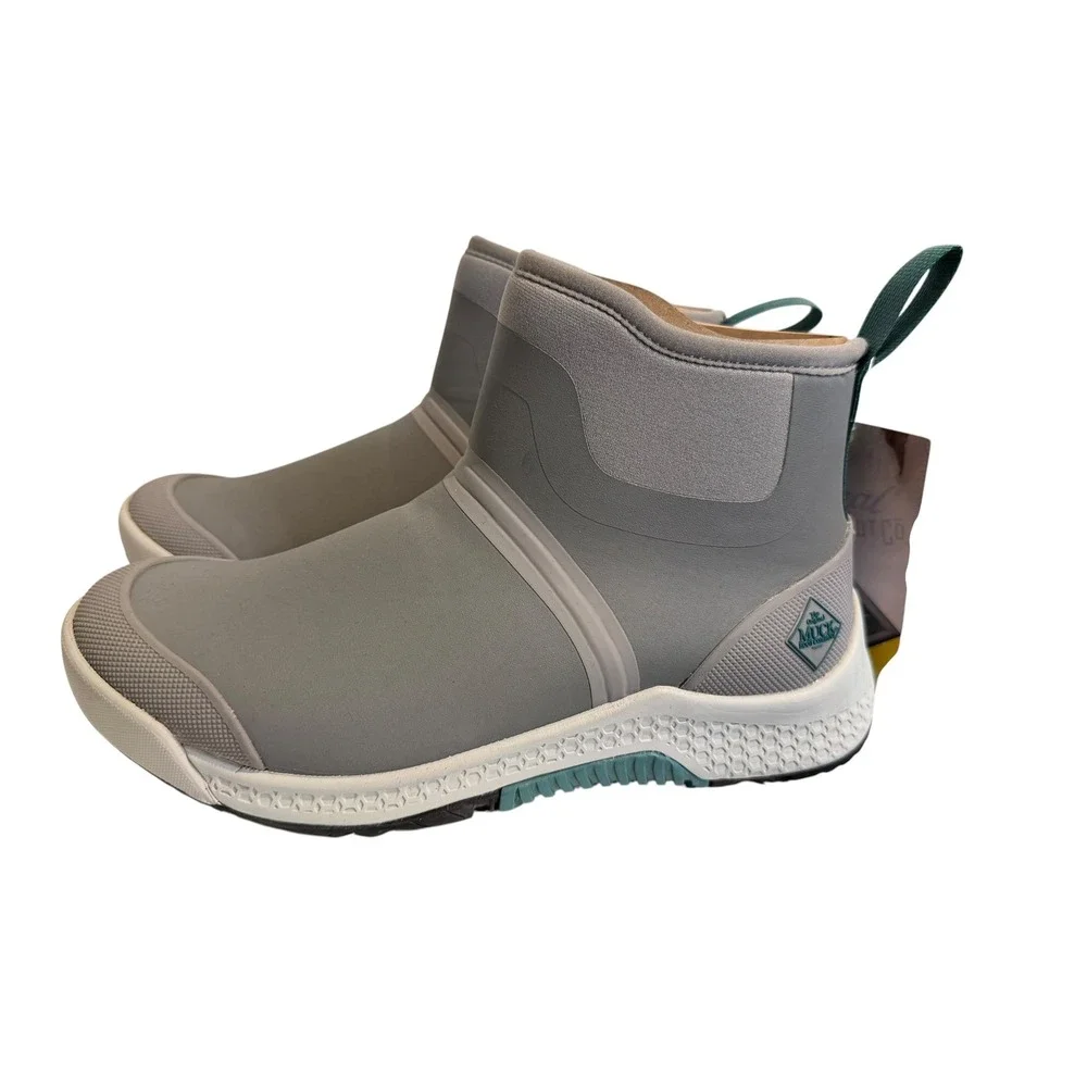 New Muck Boot Co Outscape Chelsea Frost Gray Waterproof Ankle Boots Womens 6